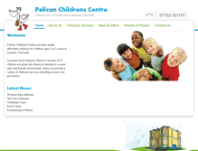 Tablet Screenshot of pelican-childcare.co.uk